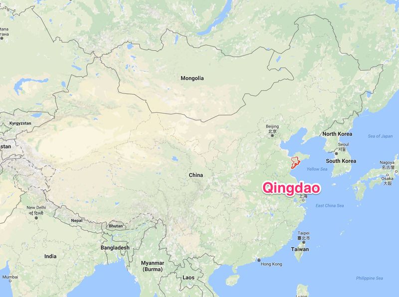 qingdao map