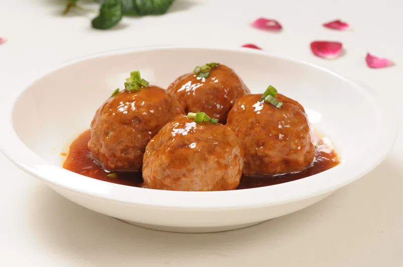 Chinese meatball dish, Four Happiness Meatballs, best dishes of shandong cuisine