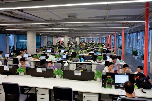 Alibaba&#x27;s headquarters and IT workers in soon to be first-tier city Hangzhou. 