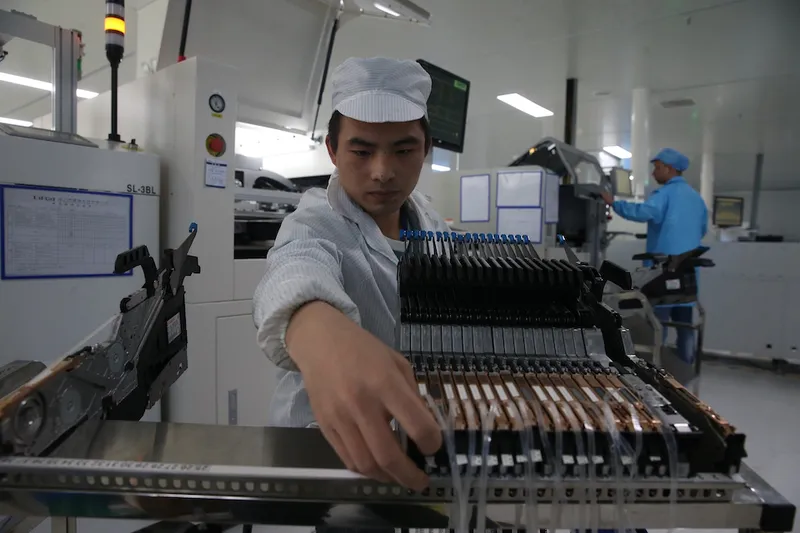 China's exploitative vocational internships can also be dangerous as a intern works with technical equipment