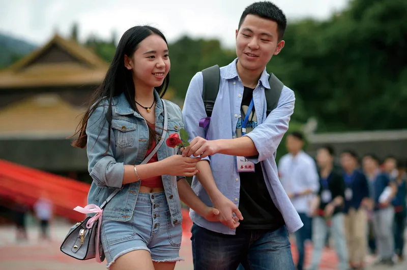 A romantic tourist site in Pengshui, Chongqing, held a speed-dating event on May 20, China’s “Internet Valentine’s Day”