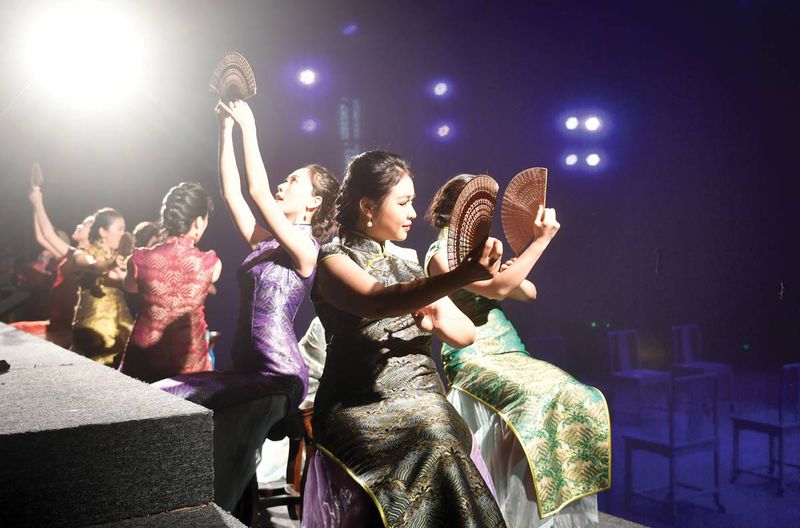 A performance of nanyin, an ancient Fujian folk-music style