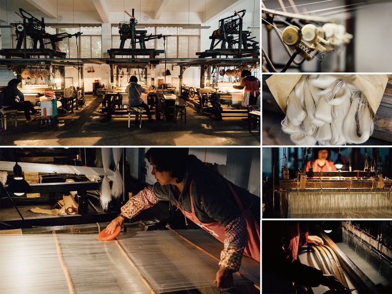 The Fuxing Hangluo brand still uses traditional weaving methods