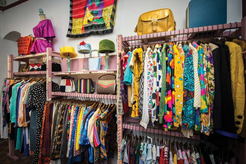 Guangzhou vendor A-Mai likes to mix and match different eras' clothing to create "unique looks"