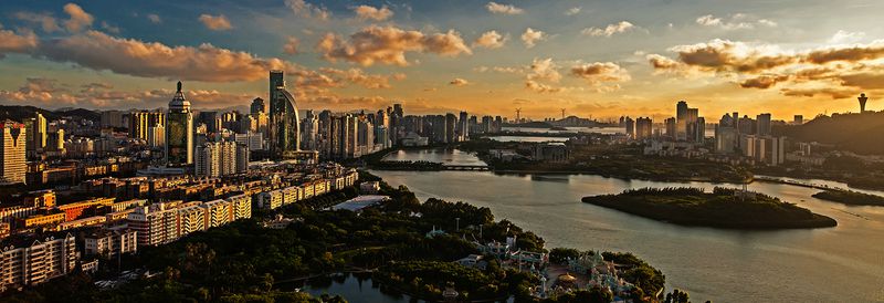 xiamen cityscape skyline